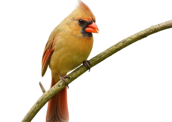 Cardinal bird on branch